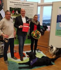 Therapiehund Nora im Landeshaus in Kiel 2019